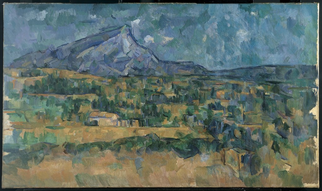 Mont Sainte-Victoire peinte par Paul Cézanne près d’Aix-en-Provence, paysage emblématique de contemplation et de réflexion dans la tradition intellectuelle provençale.